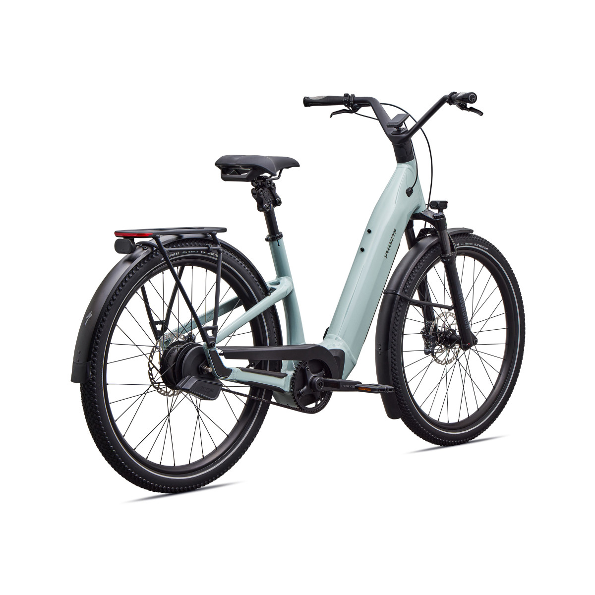 Specialized Turbo Como 5.0 IGH elektrovelosipēds | Gloss Agave Grey - Oak Green Metallic
