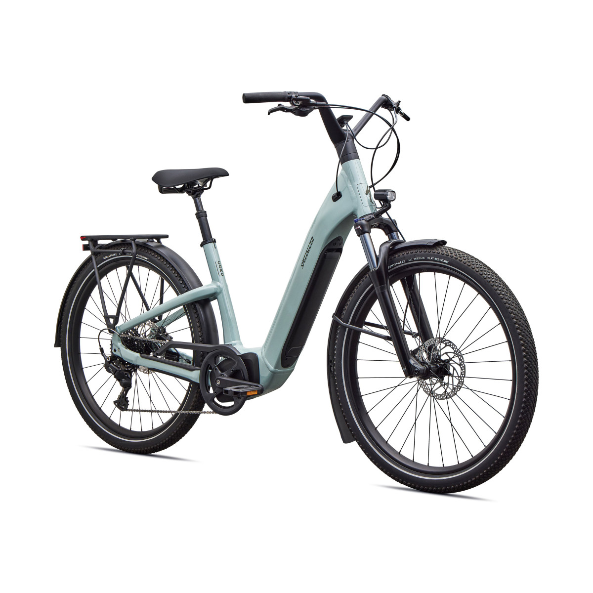 Specialized Turbo Como 4.0 elektrovelosipēds | Gloss Agave Grey - Oak Green Metallic