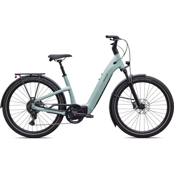 Specialized Turbo Como 4.0 elektrovelosipēds | Gloss Agave Grey - Oak Green Metallic