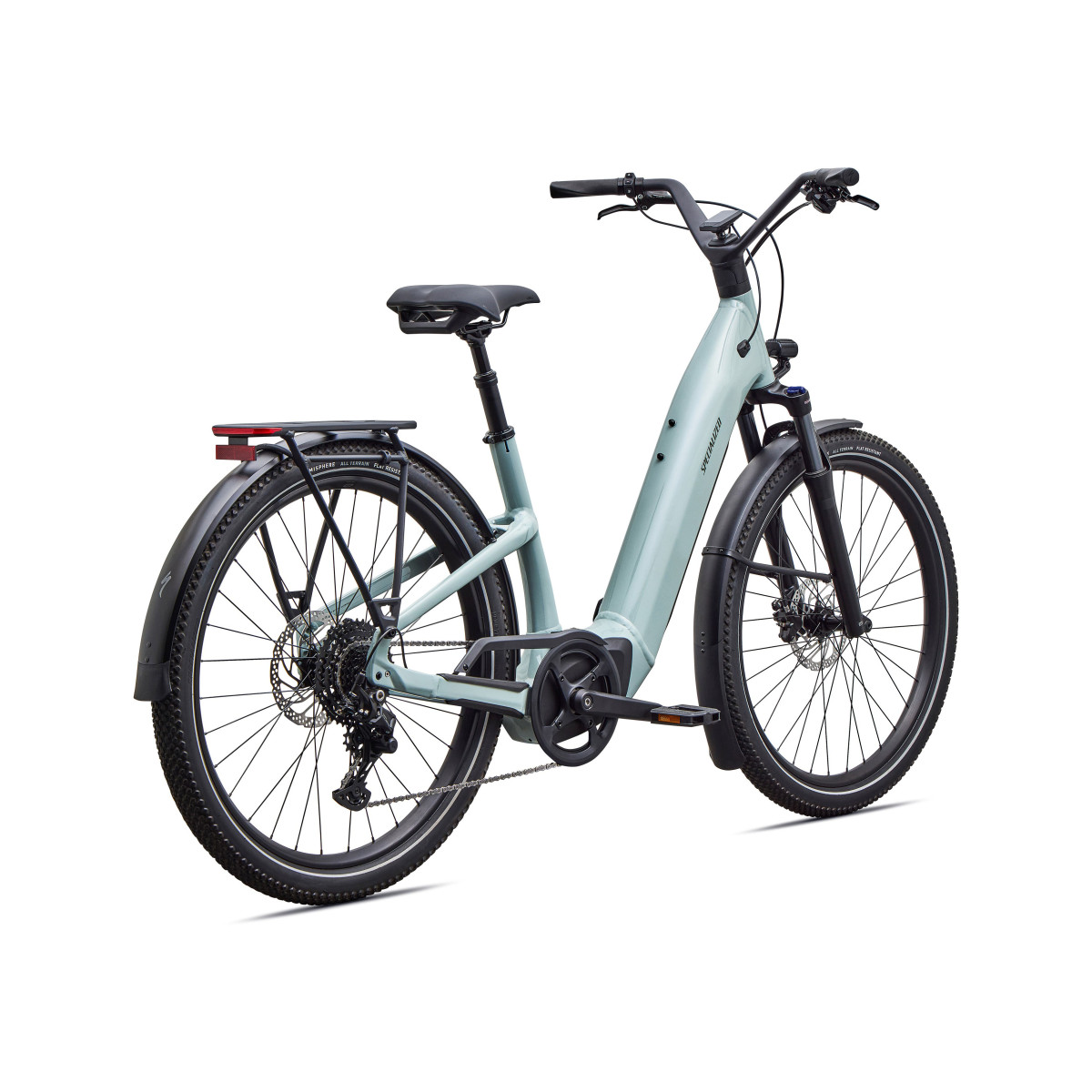 Specialized Turbo Como 4.0 elektrovelosipēds | Gloss Agave Grey - Oak Green Metallic