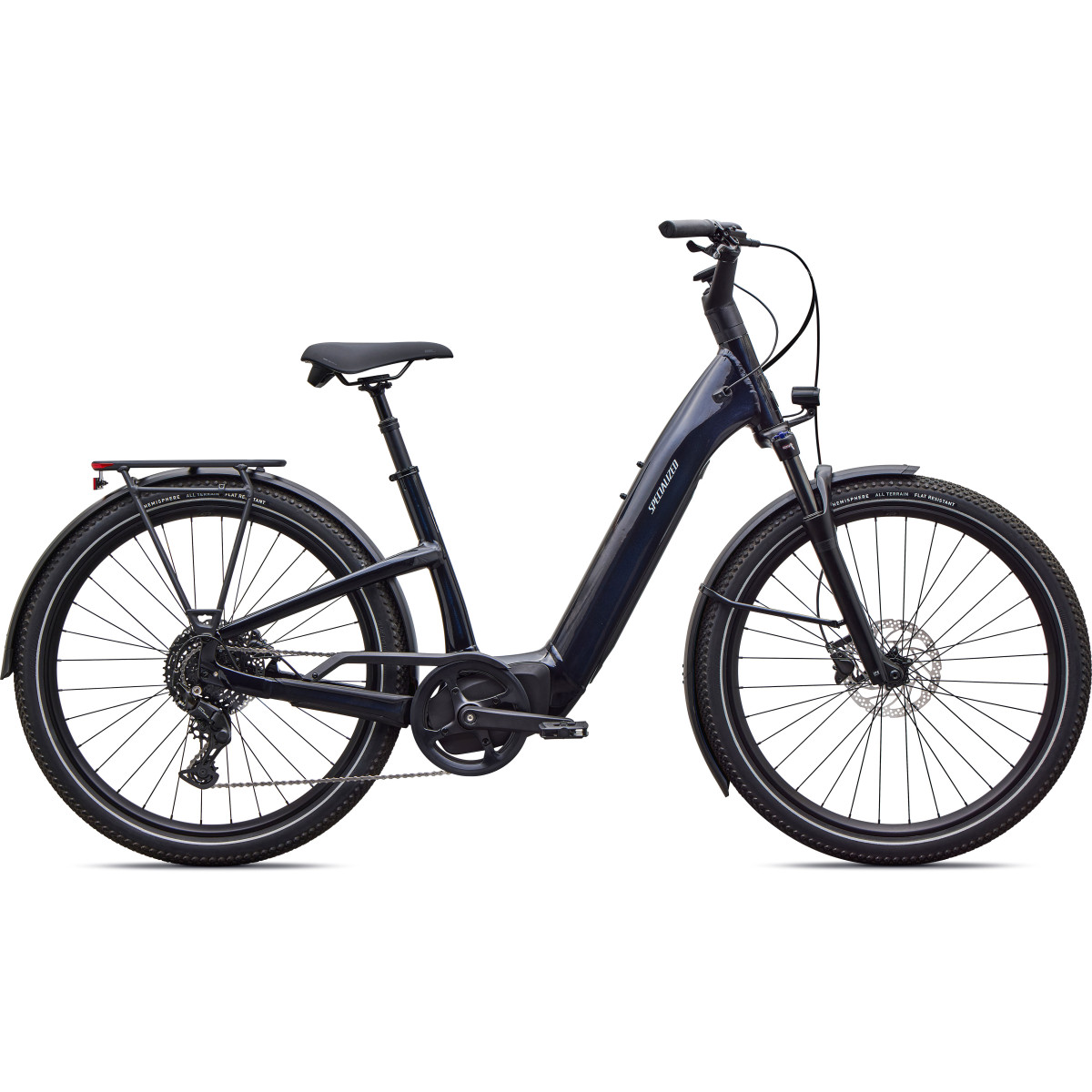 Specialized Turbo Como 4.0 elektrovelosipēds | Gloss Metallic Dark Navy - Satin Silver Reflective