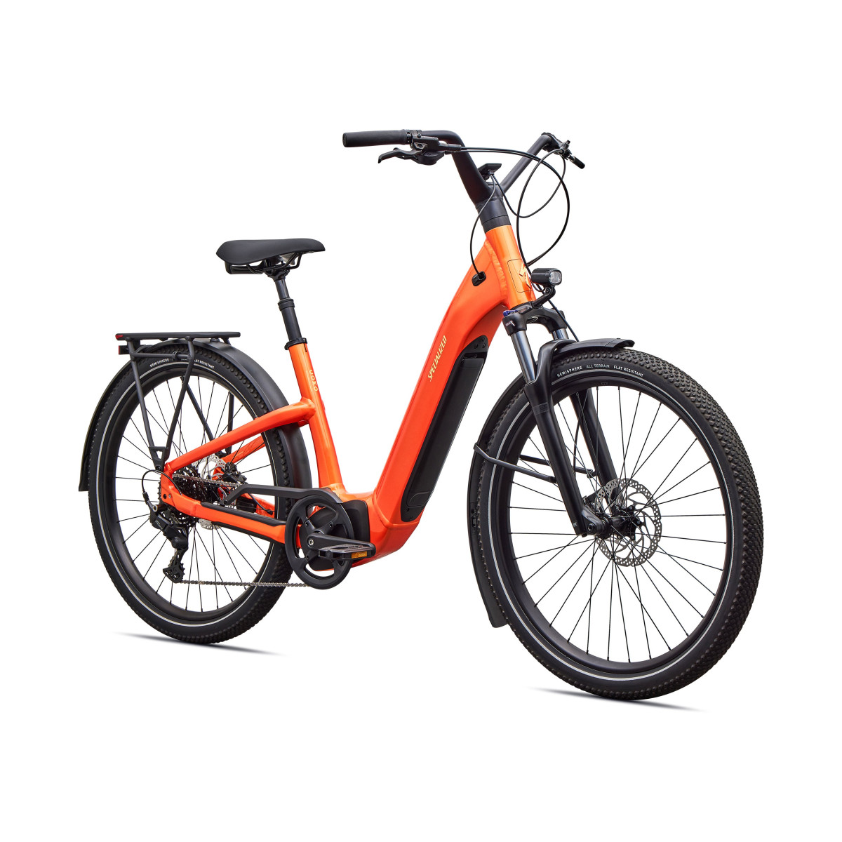 Specialized Turbo Como 4.0 elektrovelosipēds | Gloss Tangerine - Sunset Yellow