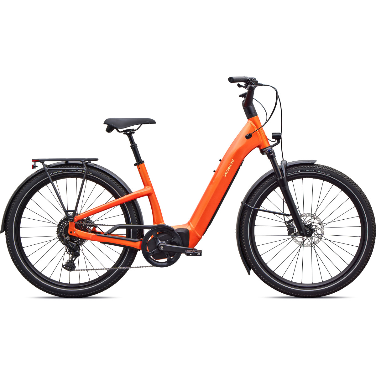 Specialized Turbo Como 4.0 elektrovelosipēds | Gloss Tangerine - Sunset Yellow