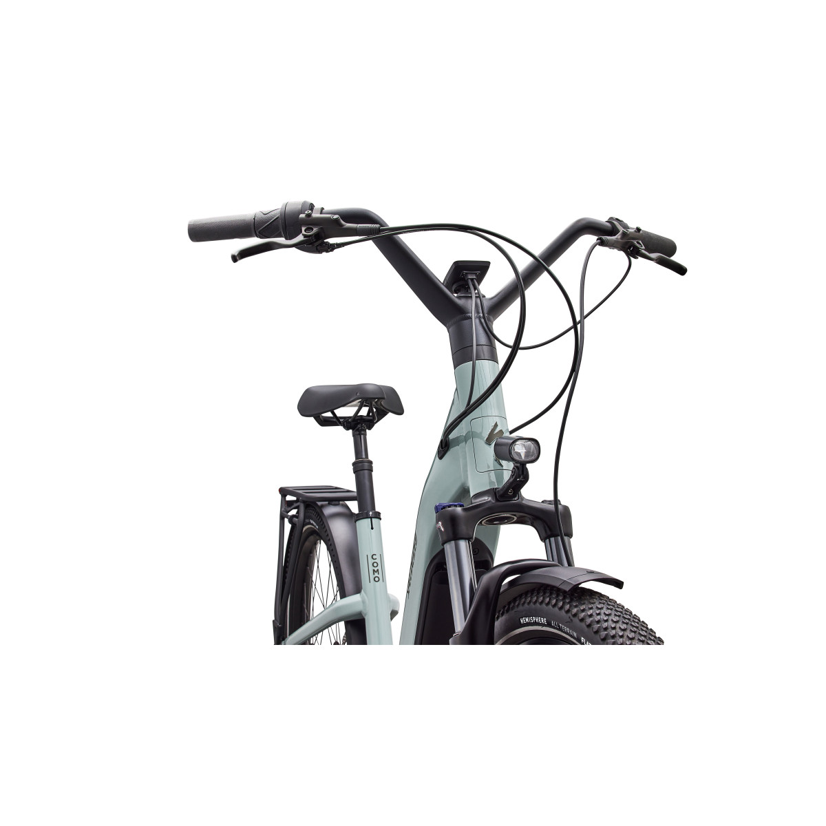 Specialized Turbo Como 4.0 IGH elektrovelosipēds | Gloss Agave Grey - Oak Green Metallic
