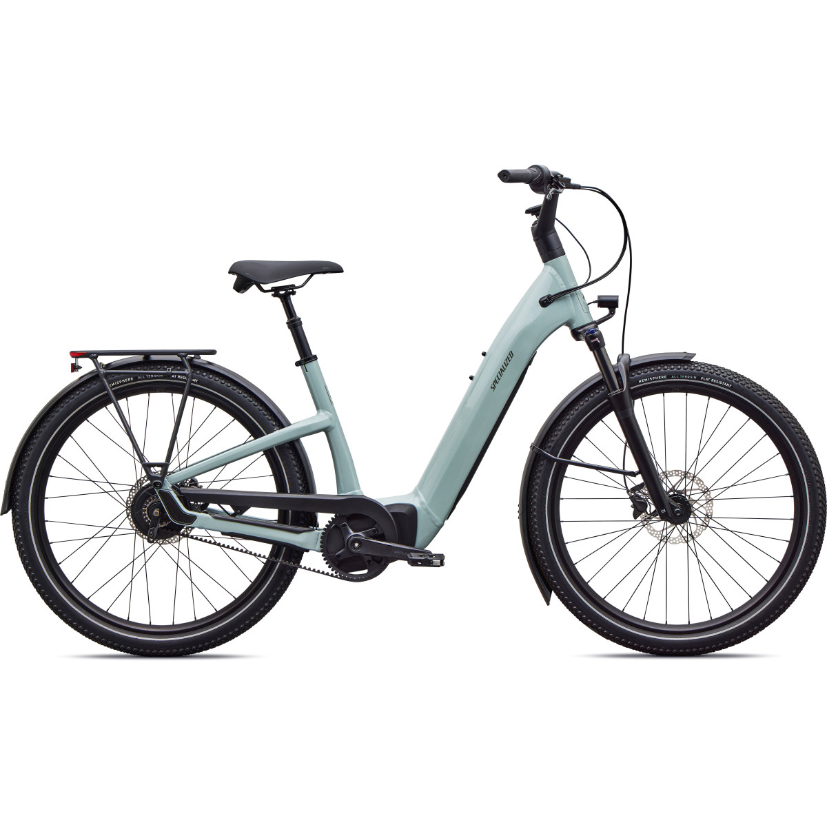 Specialized Turbo Como 4.0 IGH elektrovelosipēds | Gloss Agave Grey - Oak Green Metallic