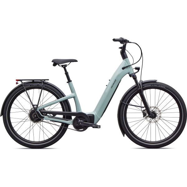 Specialized Turbo Como 4.0 IGH elektrovelosipēds | Gloss Agave Grey - Oak Green Metallic