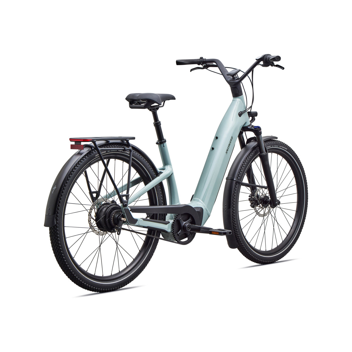 Specialized Turbo Como 4.0 IGH elektrovelosipēds | Gloss Agave Grey - Oak Green Metallic