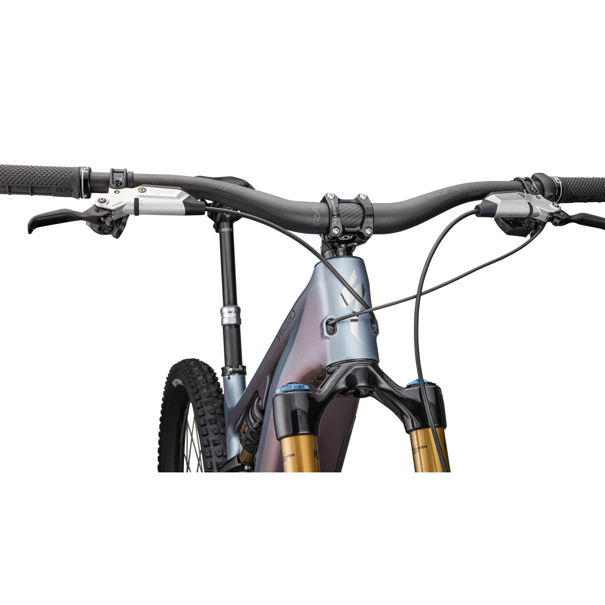 S-Works Turbo Levo 4 elektrovelosipēds | Gloss Glacial Metallic - Red Pearl
