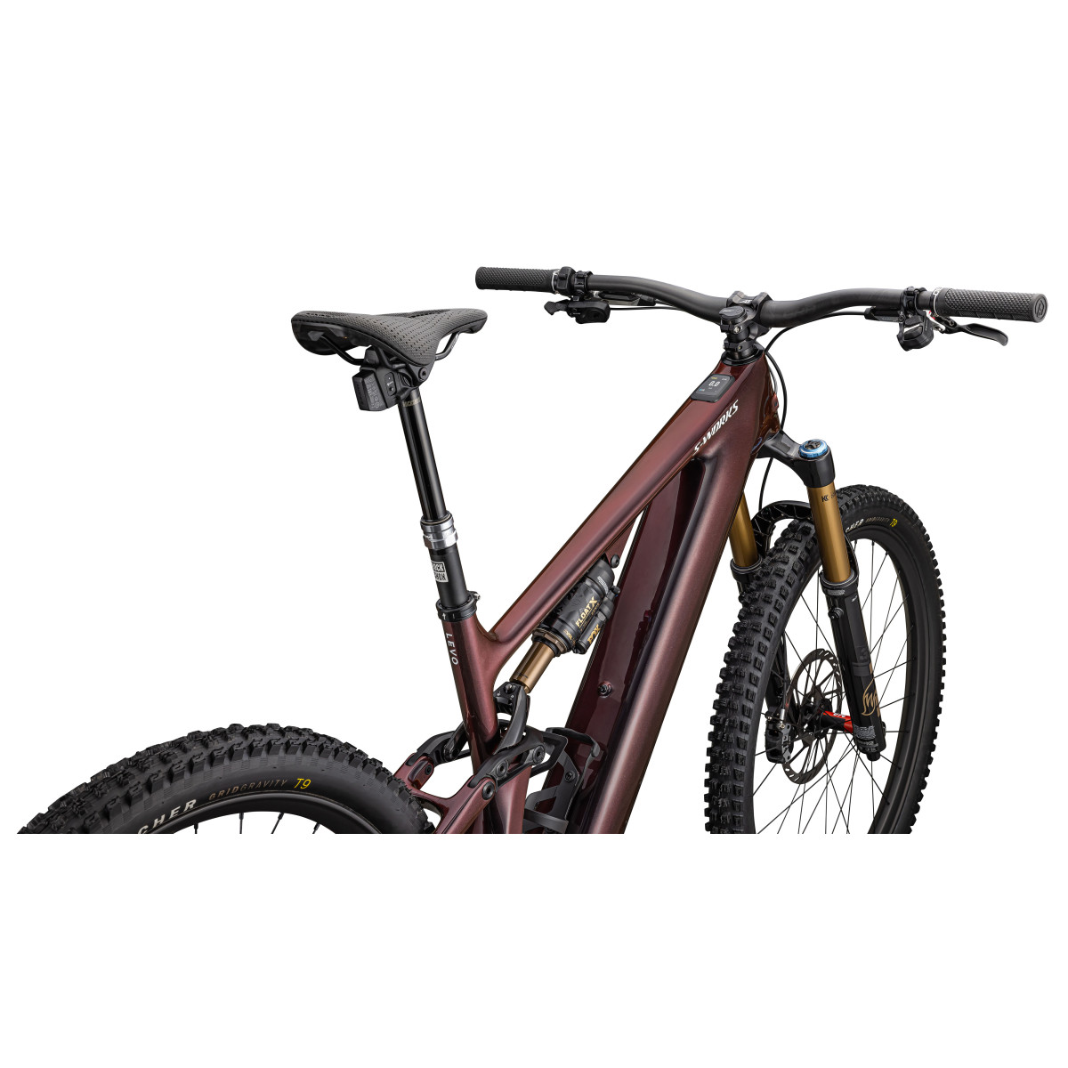 S-Works Turbo Levo 4 elektrovelosipēds | Gloss Red Pearl - Black