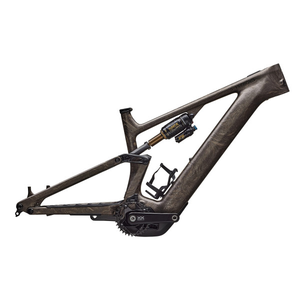 S-Works Turbo Levo 4 rāmis | Satin Taupe - Gunmetal Strata - Metallic Obsidian