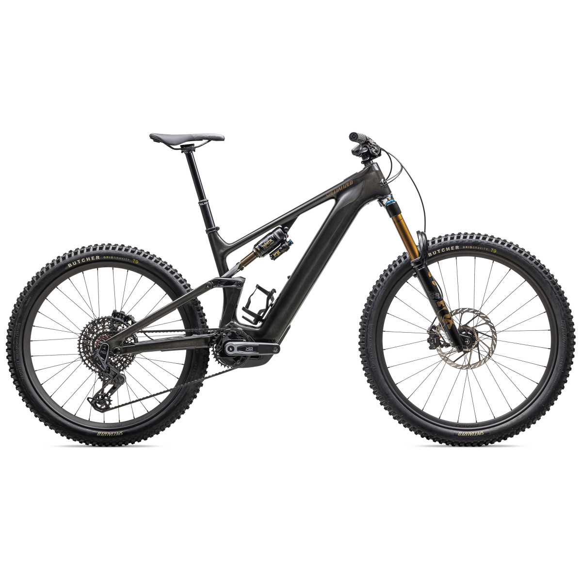 Specialized Turbo Levo 4 Pro elektrovelosipēds | Gloss Metallic Obsidian - Burnt Gold Metallic