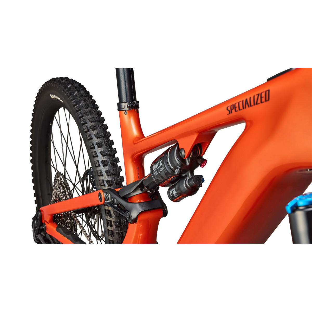 Specialized Turbo Levo 4 Comp elektrovelosipēds | Gloss Orange Tint Over Silver Dust - Dark Navy