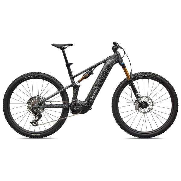 S-Works Turbo Levo R elektrovelosipēds | Gloss Shadow Silver Blended Speckle