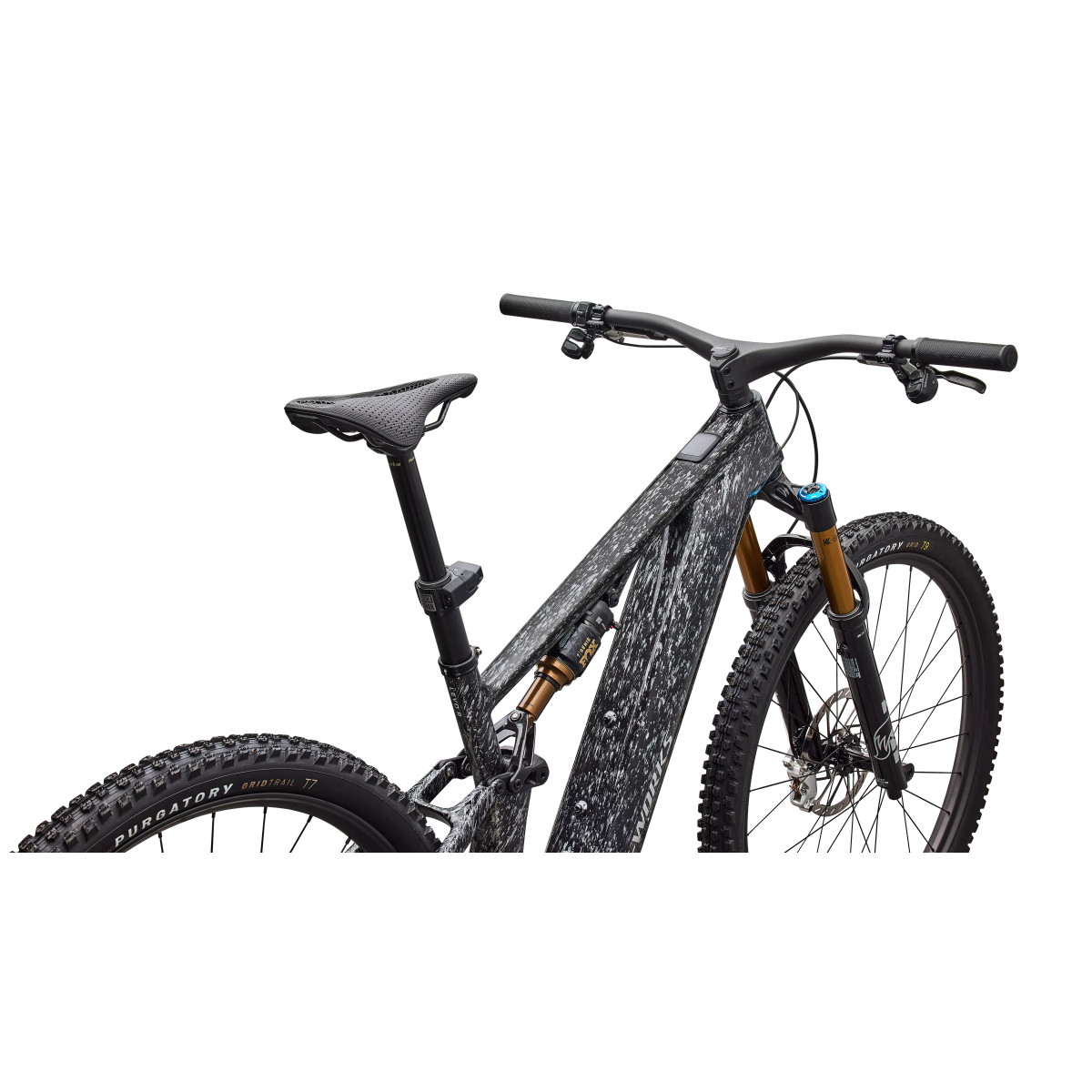 S-Works Turbo Levo R elektrovelosipēds | Gloss Shadow Silver Blended Speckle