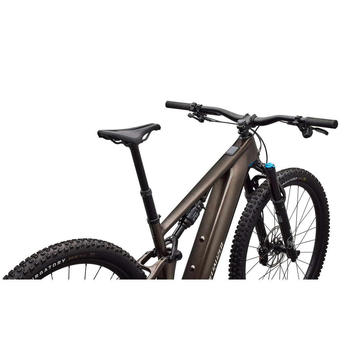 Specialized Turbo Levo R Comp elektrovelosipēds | Gloss Gunmetal - White Mountains