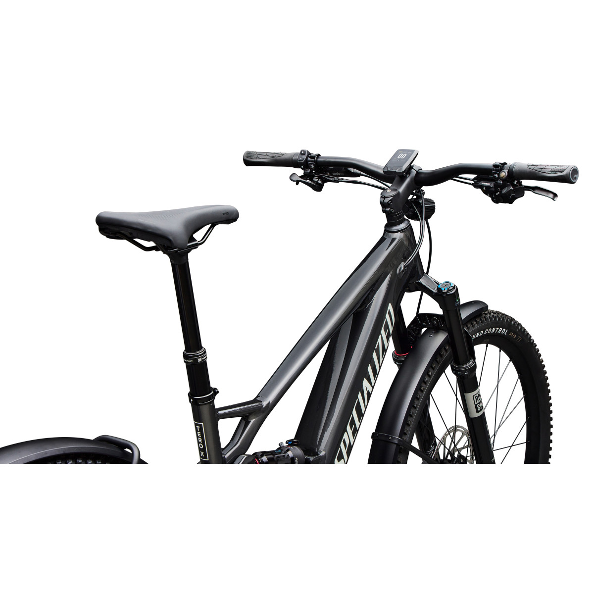 Specialized Turbo Tero X 6.0 elektrovelosipēds | 27.5/27.5" | Gloss Metallic Obsidian - Birch White