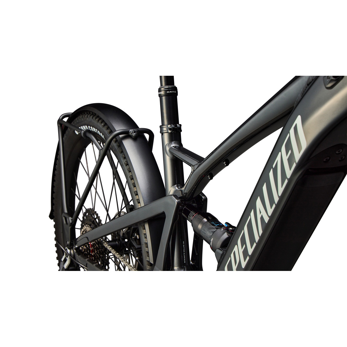 Specialized Turbo Tero X 6.0 elektrovelosipēds | 27.5/27.5" | Gloss Metallic Obsidian - Birch White