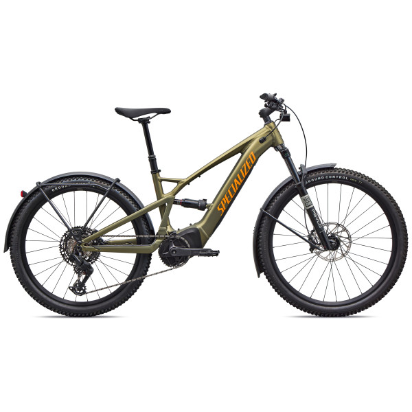 Specialized Turbo Tero X 5.0 elektrovelosipēds | 29/27.5" | Satin Laurel Green Metallic - Orange Zest