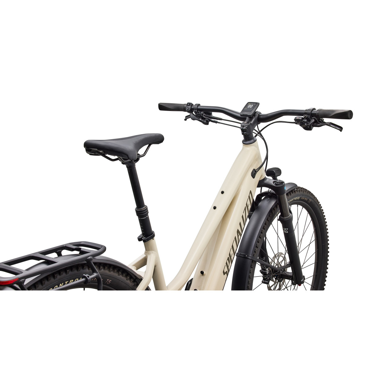 Specialized Turbo Tero 4.0 EQ Step-Through elektrovelosipēds | Gloss White Mountains - Gunmetal