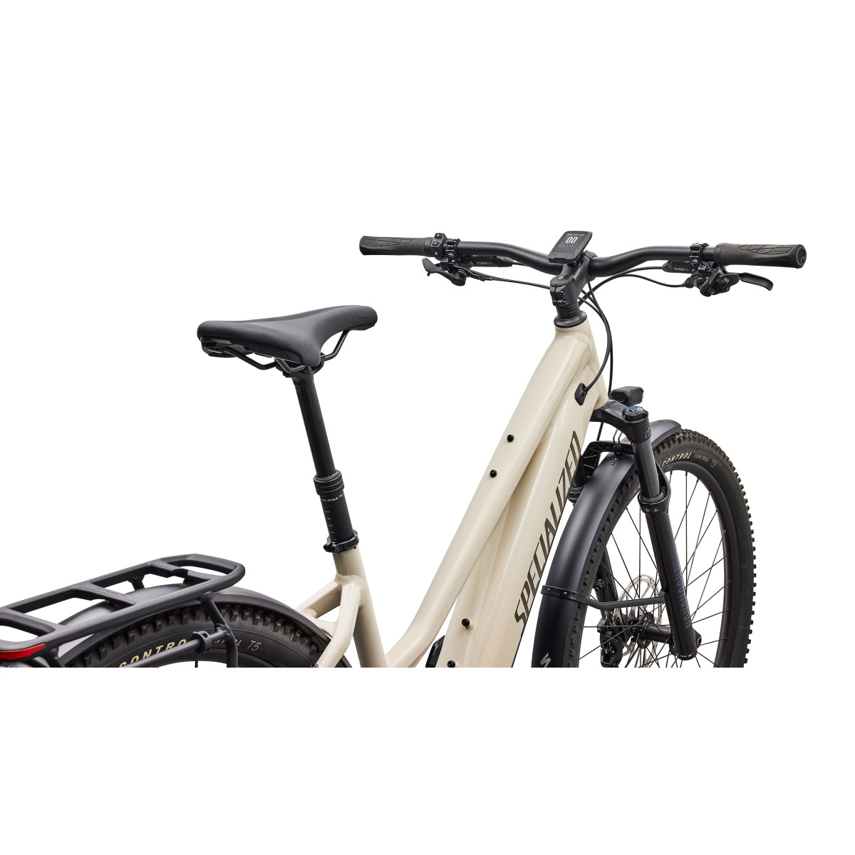 Specialized Turbo Tero 5.0 EQ Step-Through elektrovelosipēds | Gloss White Mountains - Gunmetal