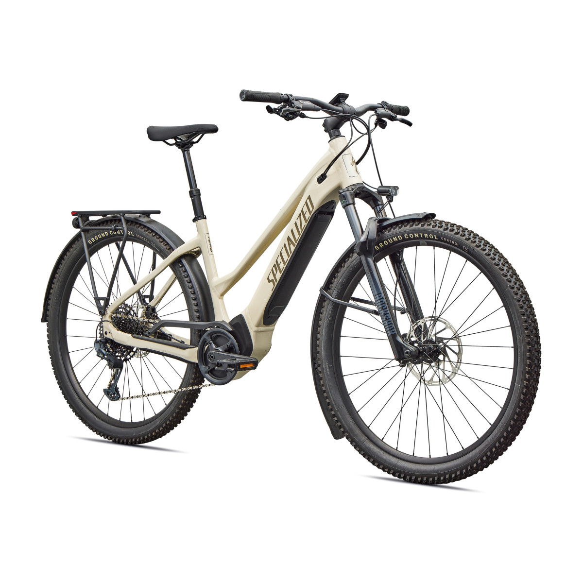Specialized Turbo Tero 5.0 EQ Step-Through elektrovelosipēds | Gloss White Mountains - Gunmetal