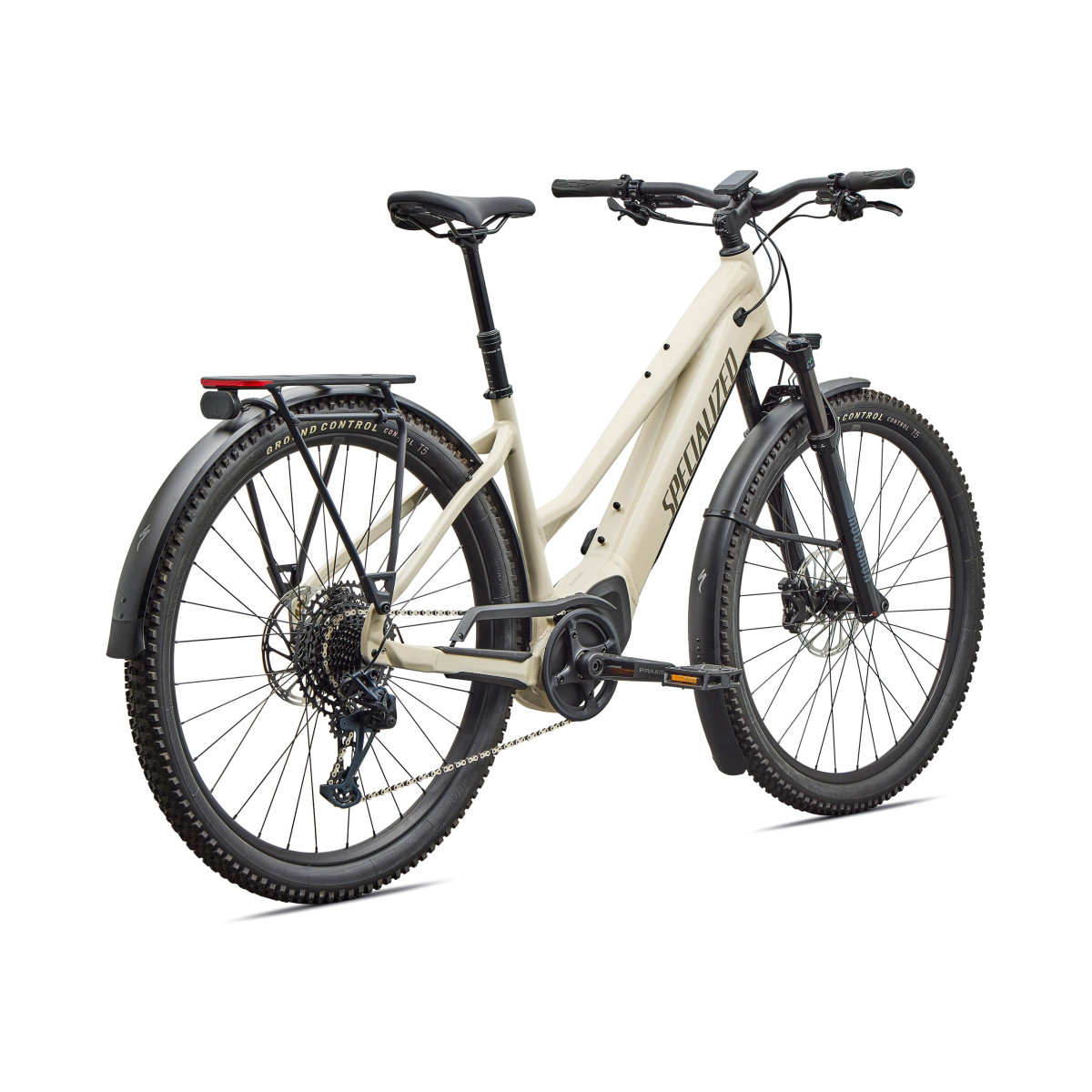 Specialized Turbo Tero 5.0 EQ Step-Through elektrovelosipēds | Gloss White Mountains - Gunmetal