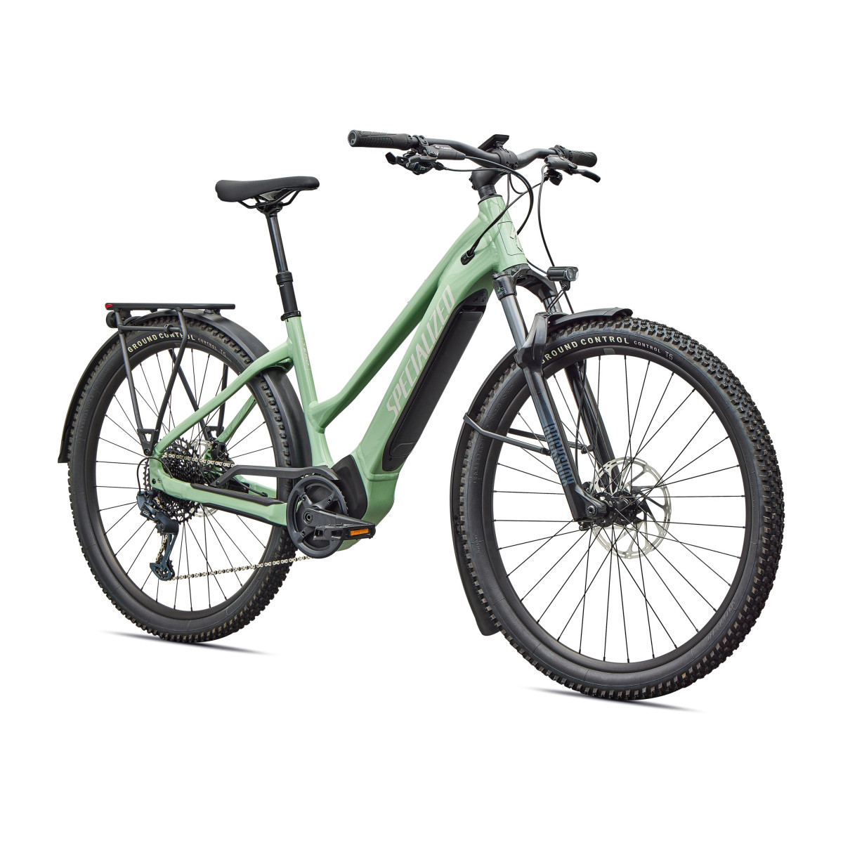 Specialized Turbo Tero 5.0 EQ Step-Through elektrovelosipēds | Gloss Pistachio - Dolomite