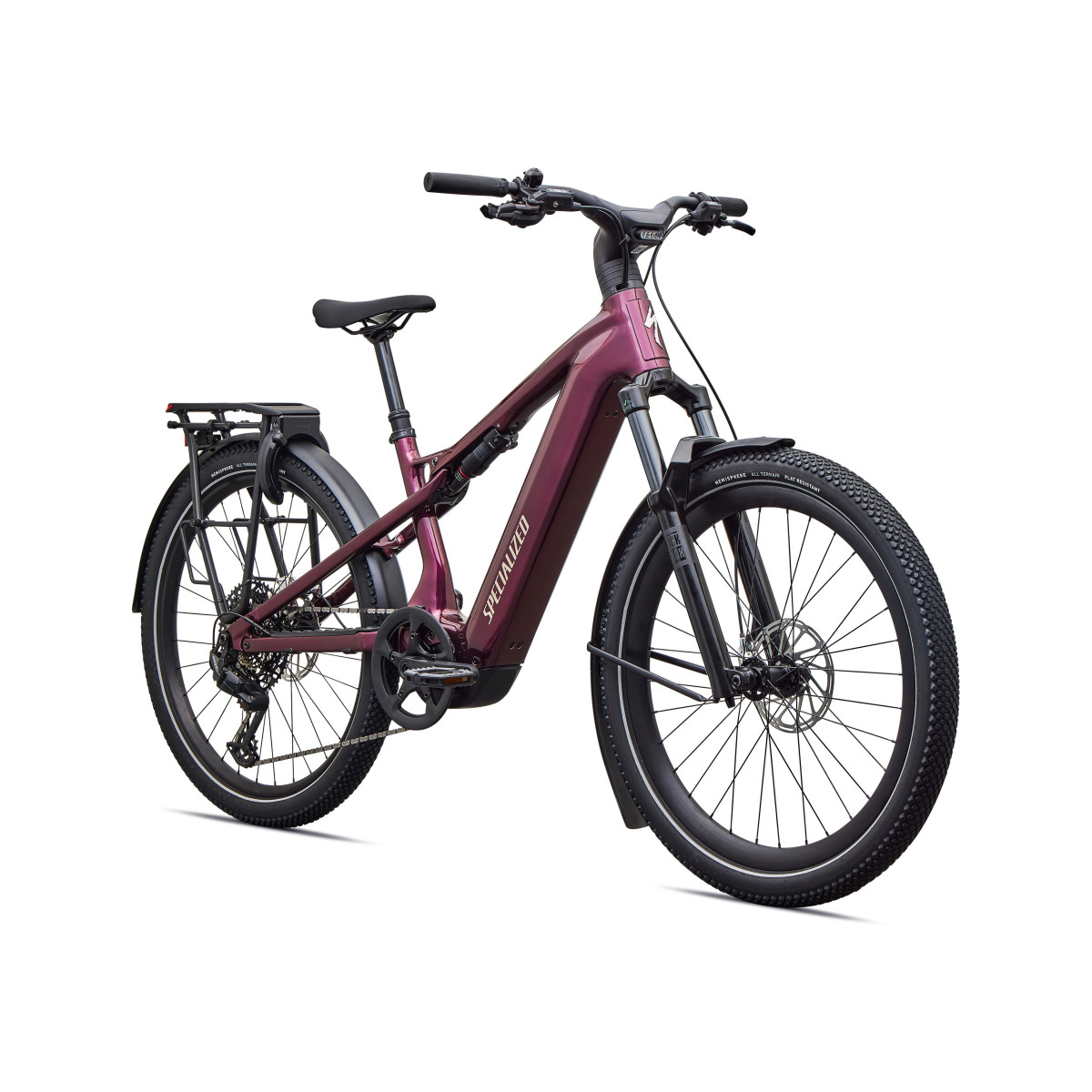 Specialized Turbo Vado 3 X 5.0 elektrovelosipēds | Gloss Bordeaux Metallic - Sandstone Metallic