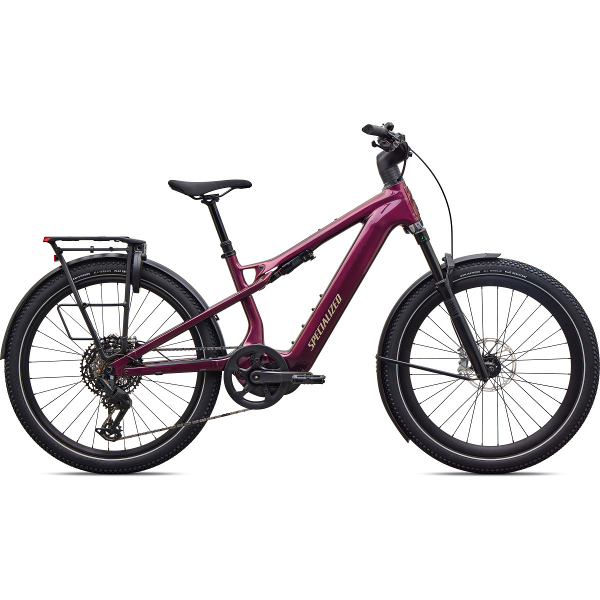 Specialized Turbo Vado 3 X 5.0 elektrovelosipēds | Gloss Bordeaux Metallic - Sandstone Metallic