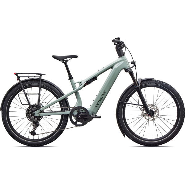 Specialized Turbo Vado 3 X 4.0 elektrovelosipēds | Gloss Agave Grey - Oak Green Metallic