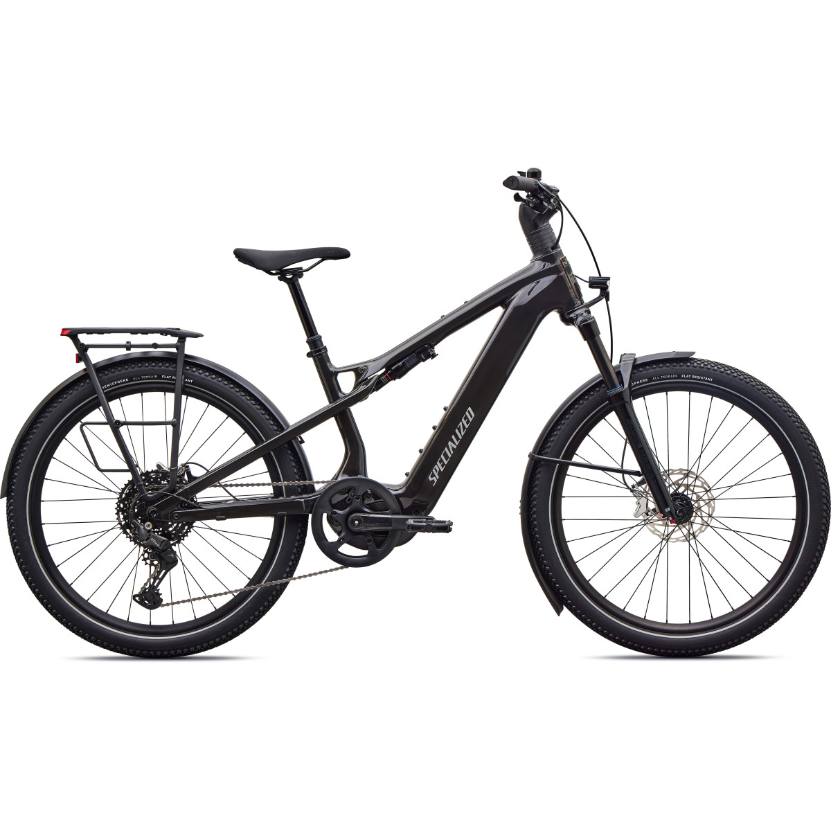 Specialized Turbo Vado 3 X 4.0 elektrovelosipēds | Gloss Obsidian - Satin Silver Dust Frost