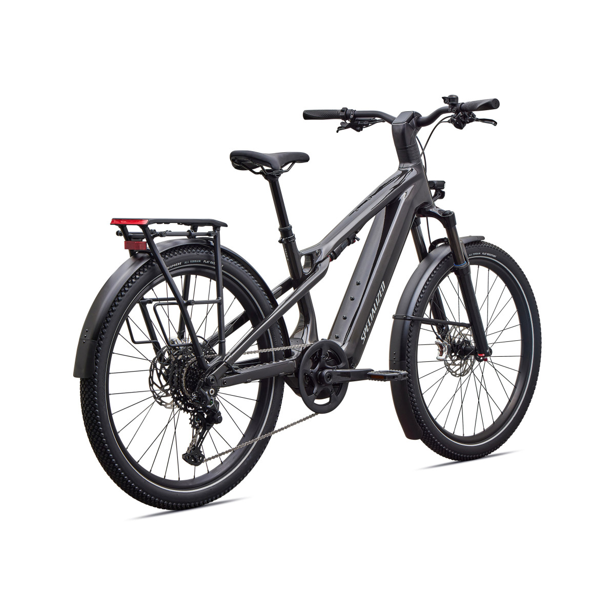 Specialized Turbo Vado 3 X 4.0 elektrovelosipēds | Gloss Obsidian - Satin Silver Dust Frost