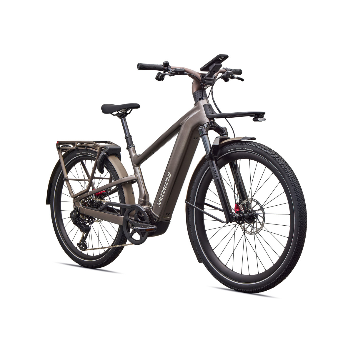 Specialized Turbo Vado 3 6.0 elektrovelosipēds | Gloss Warm Smoke Metallic - Satin Brushed Chrome