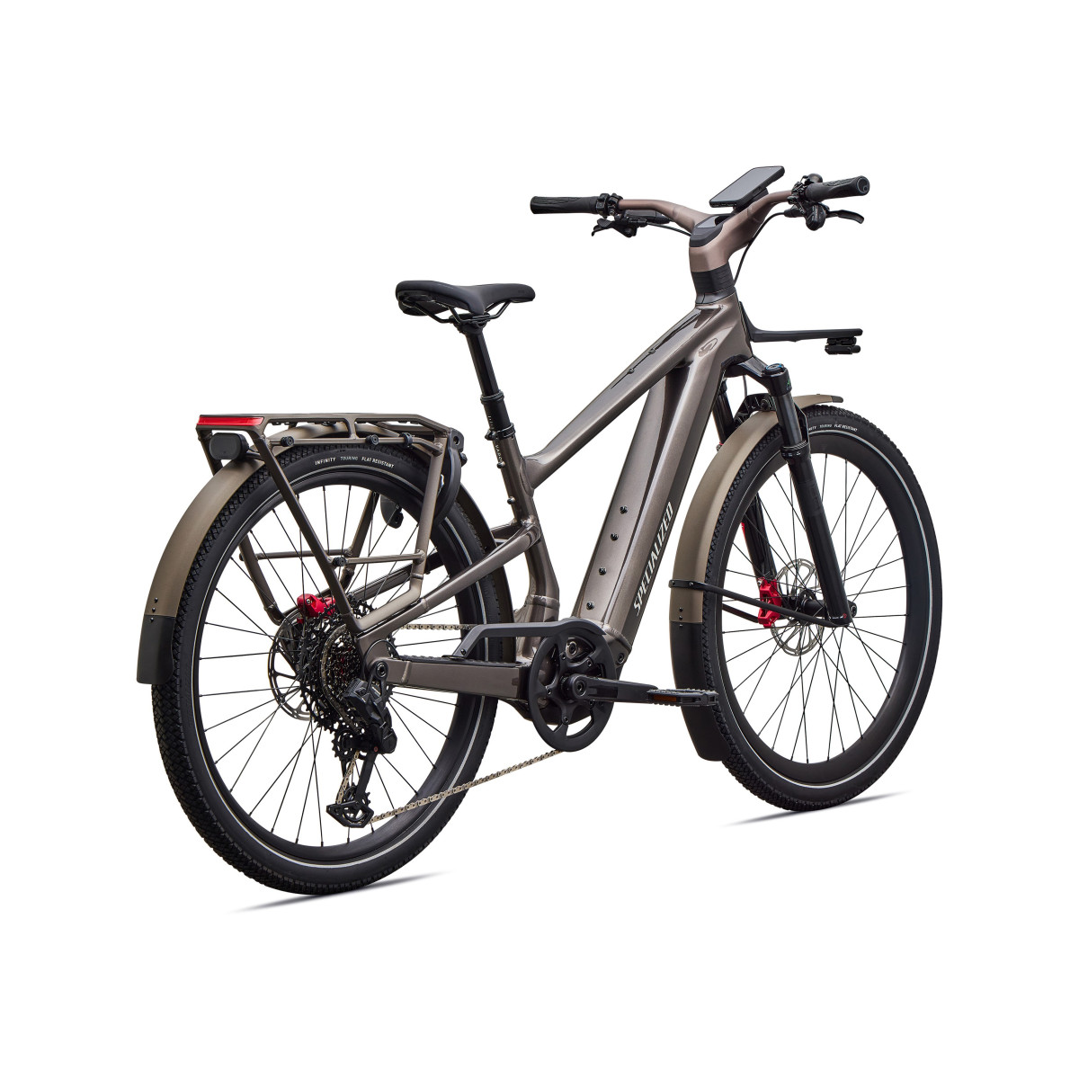 Specialized Turbo Vado 3 6.0 elektrovelosipēds | Gloss Warm Smoke Metallic - Satin Brushed Chrome
