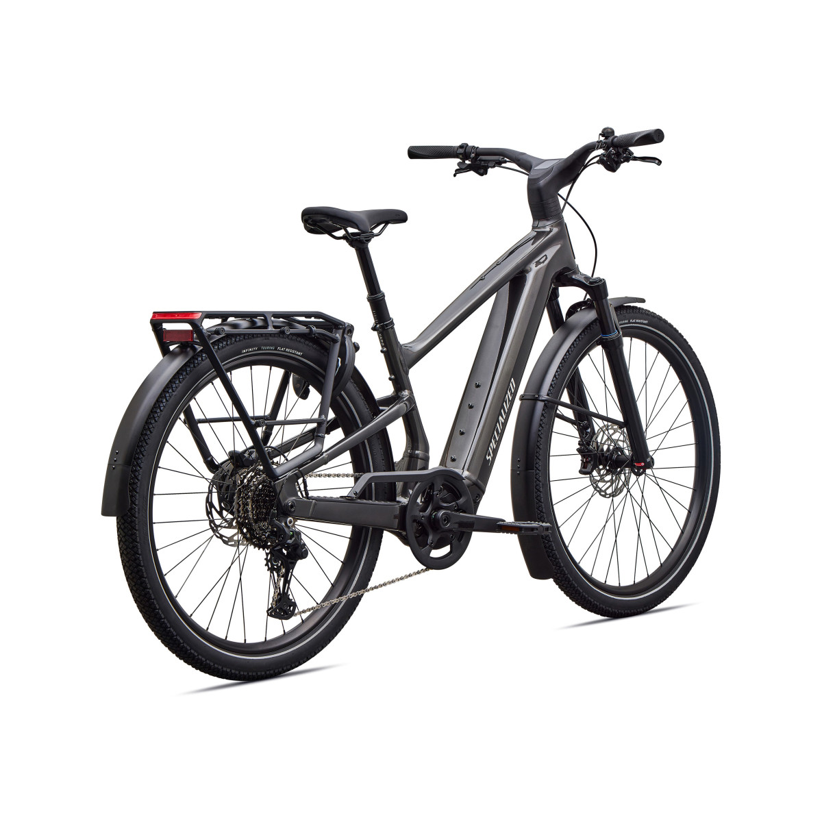 Specialized Turbo Vado 3 5.0 elektrovelosipēds | Gloss Metallic Obsidian - Dolomite Metallic
