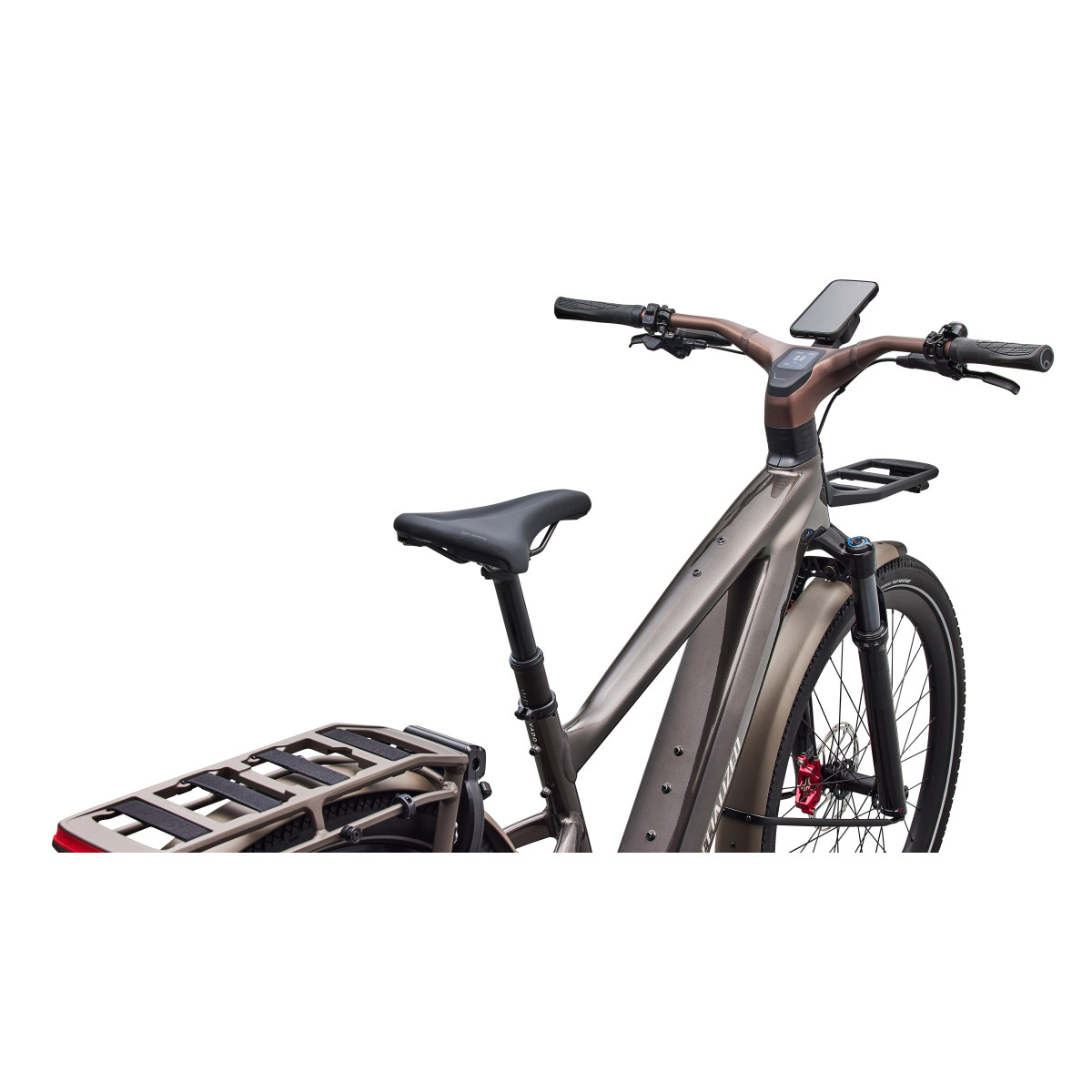Specialized Turbo Vado 3 6.0 IGH elektrovelosipēds | Gloss Warm Smoke Metallic - Satin Brushed Chrome