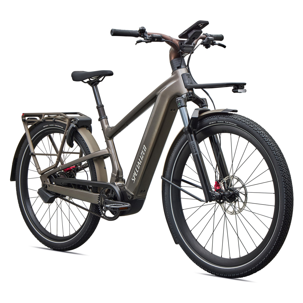 Specialized Turbo Vado 3 6.0 IGH elektrovelosipēds | Gloss Warm Smoke Metallic - Satin Brushed Chrome