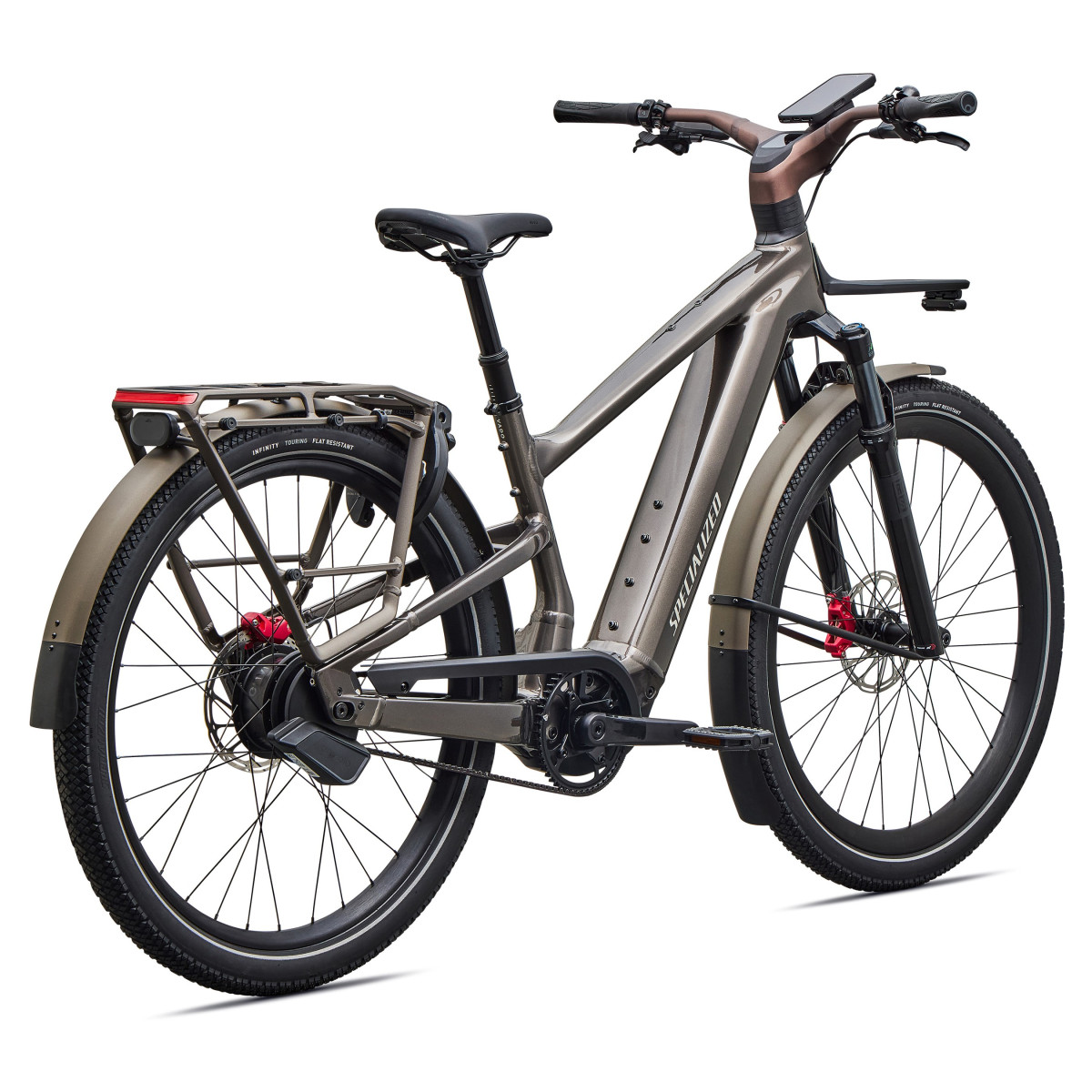 Specialized Turbo Vado 3 6.0 IGH elektrovelosipēds | Gloss Warm Smoke Metallic - Satin Brushed Chrome