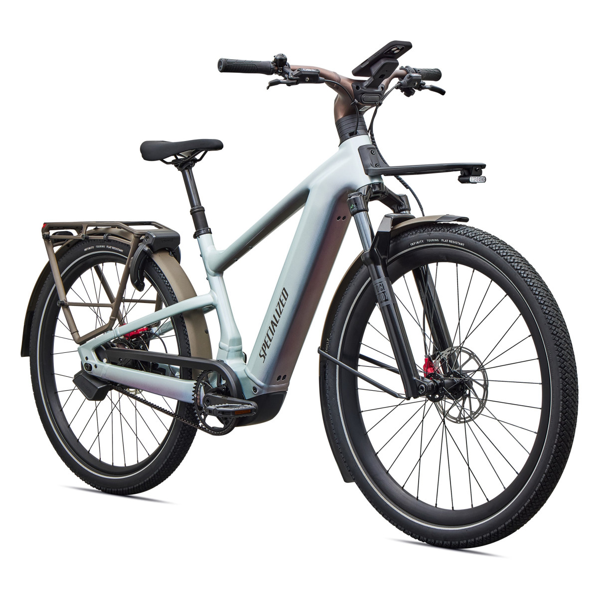 Specialized Turbo Vado 3 6.0 IGH elektrovelosipēds | Gloss Agave Grey - Black Pearl