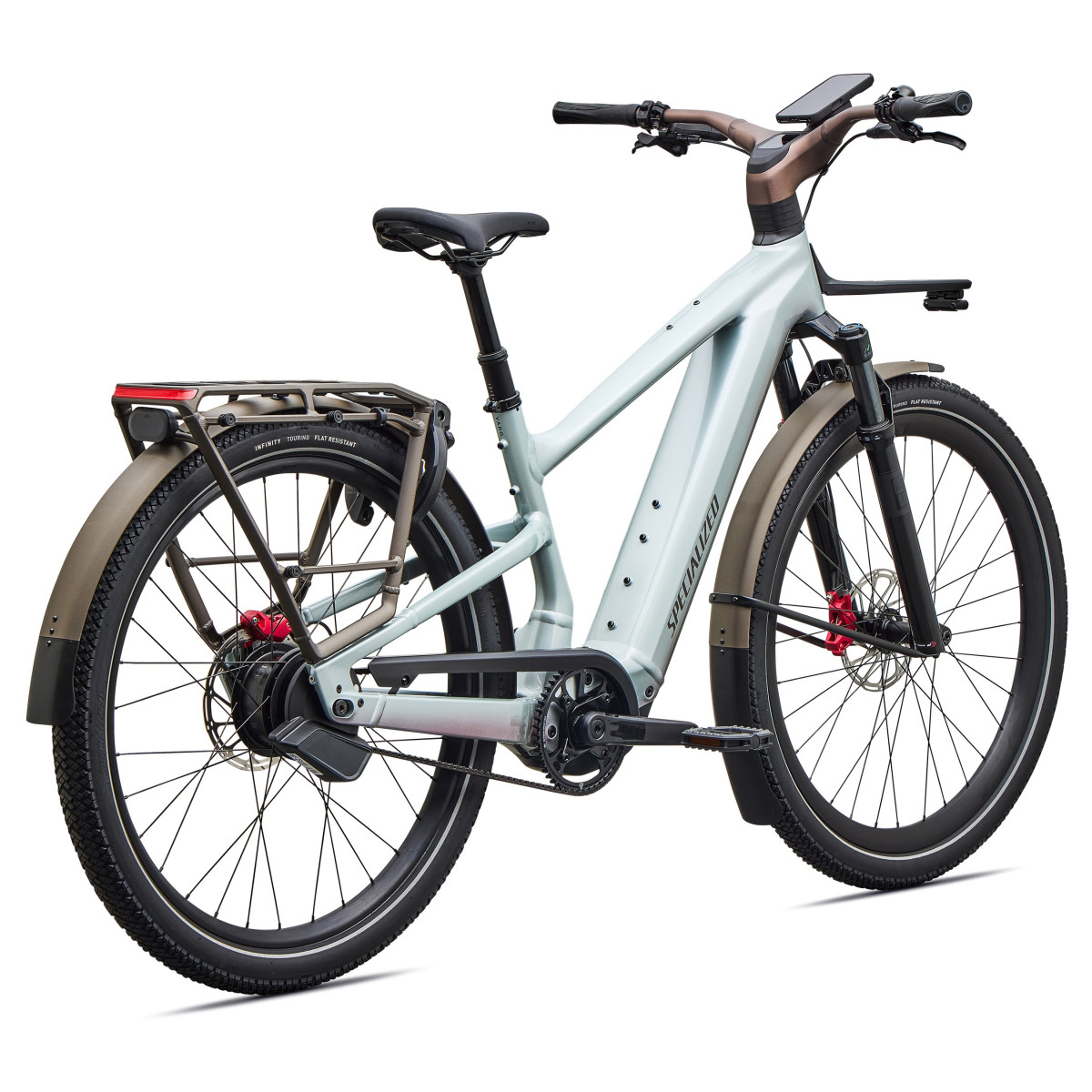 Specialized Turbo Vado 3 6.0 IGH elektrovelosipēds | Gloss Agave Grey - Black Pearl