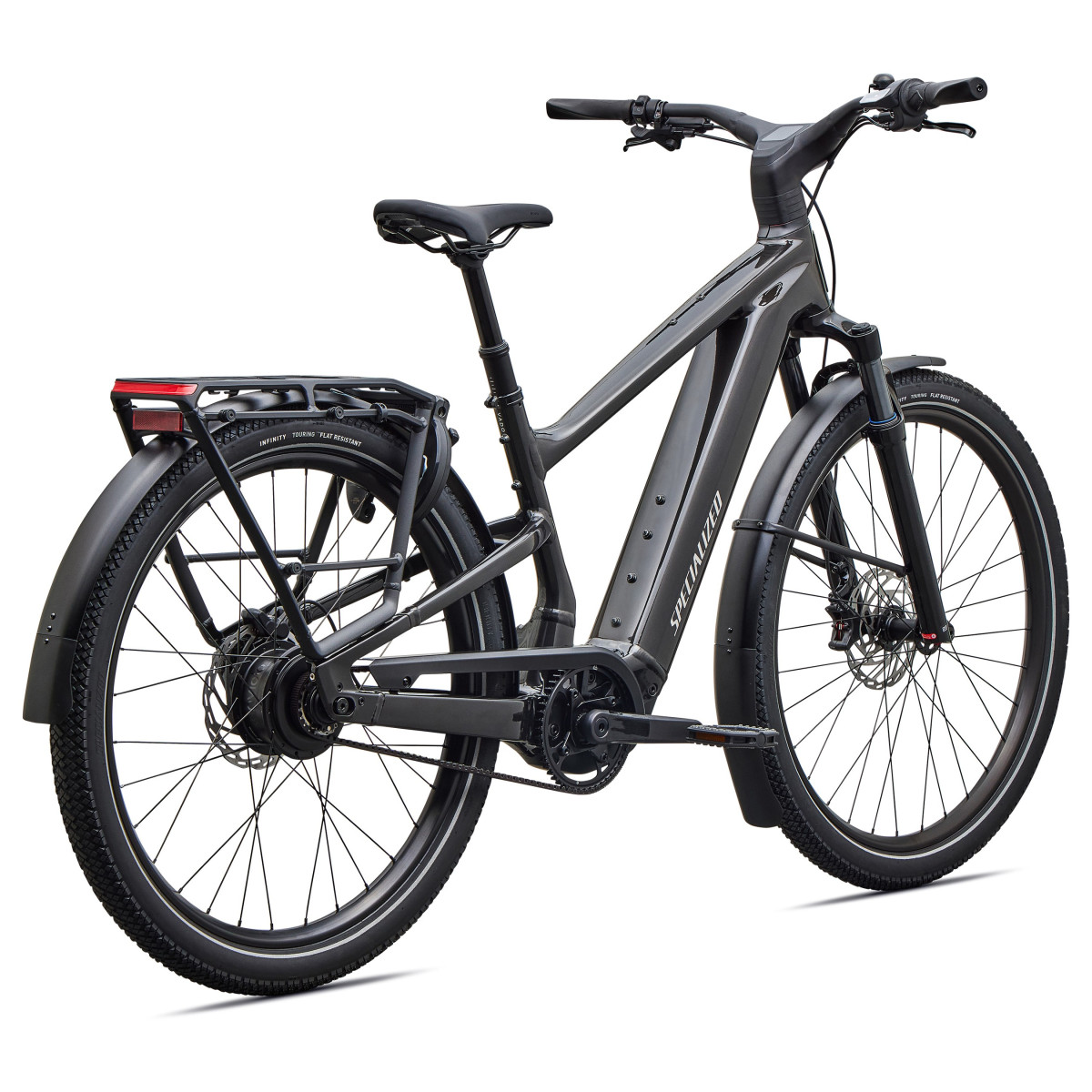 Specialized Turbo Vado 3 5.0 IGH elektrovelosipēds | Gloss Metallic Obsidian - Dolomite Metallic