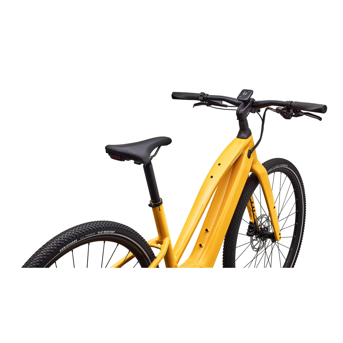 Specialized Turbo Vado SL 2 4.0 Step-Through elektrovelosipēds | Gloss Brassy Yellow - Metallic White Silver Frost Reflective