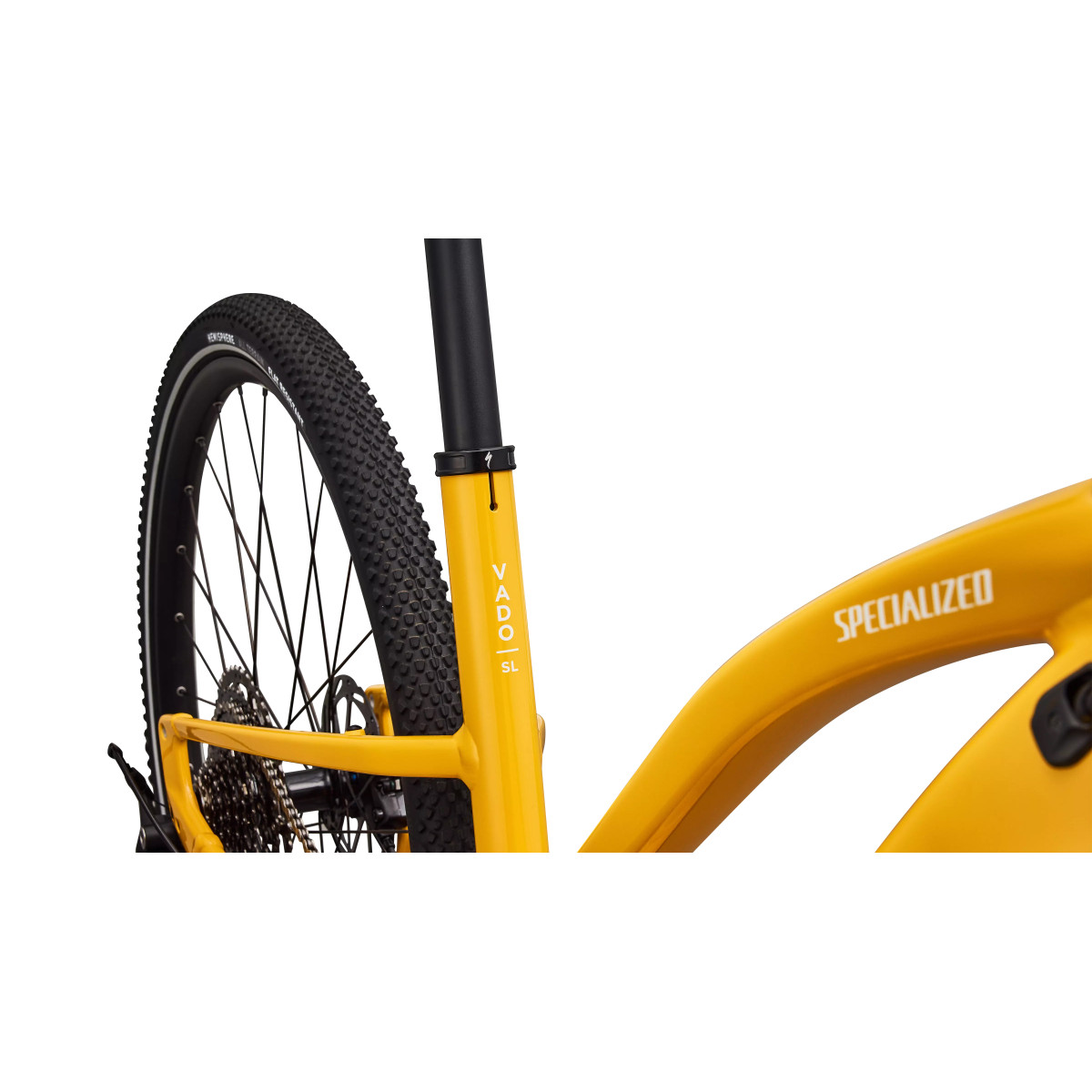 Specialized Turbo Vado SL 2 4.0 Step-Through elektrovelosipēds | Gloss Brassy Yellow - Metallic White Silver Frost Reflective