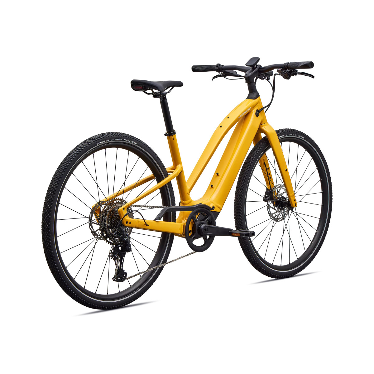 Specialized Turbo Vado SL 2 4.0 Step-Through elektrovelosipēds | Gloss Brassy Yellow - Metallic White Silver Frost Reflective