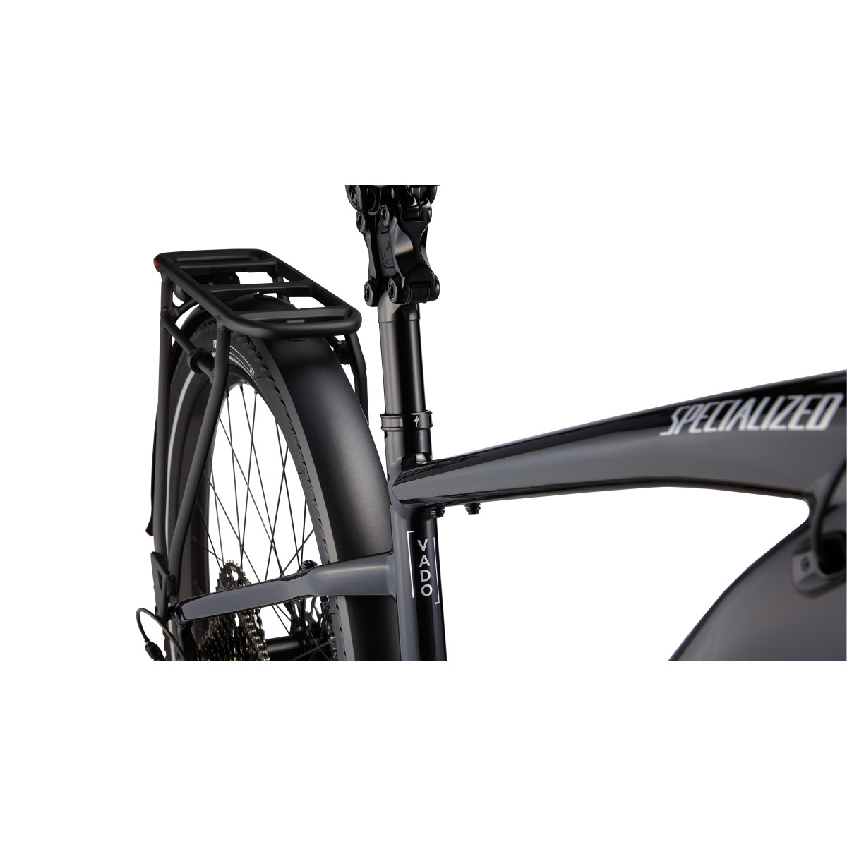 Specialized Turbo Vado 5.0 elektriskais velosipēds | Gloss Castblack - Satin Silver