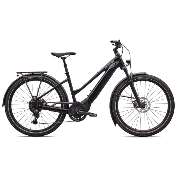 Specialized Turbo Vado 4.0 Step-Through elektriskais velosipēds | Gloss Castblack - Satin Silver