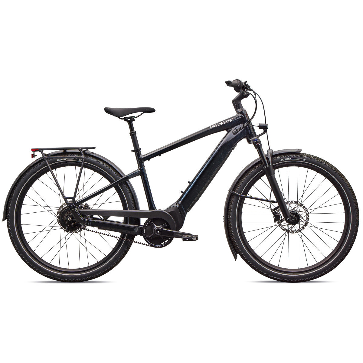 Specialized Turbo Vado 4.0 IGH elektriskais velosipēds | Gloss Castblack - Satin Silver Reflective