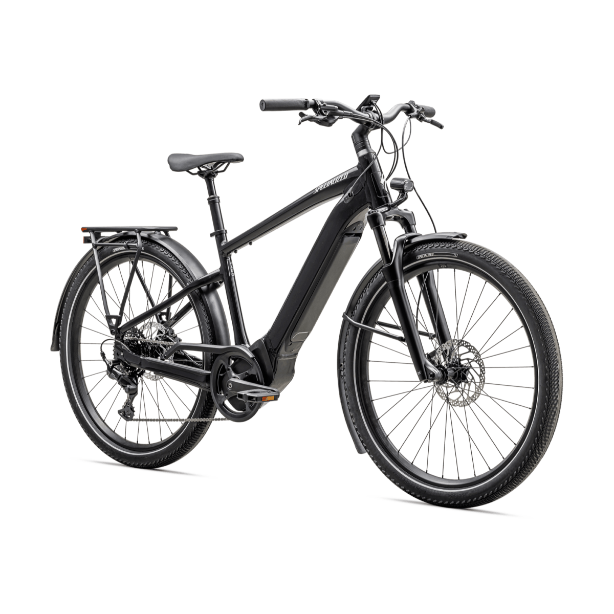 Specialized Turbo Vado 4.0 elektriskais velosipēds | Cast Black - Satin Silver Reflective