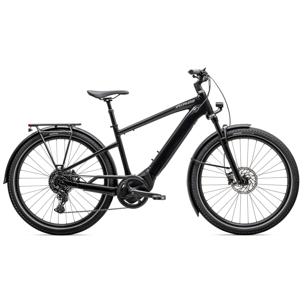 Specialized Turbo Vado 4.0 elektriskais velosipēds | Cast Black - Satin Silver Reflective