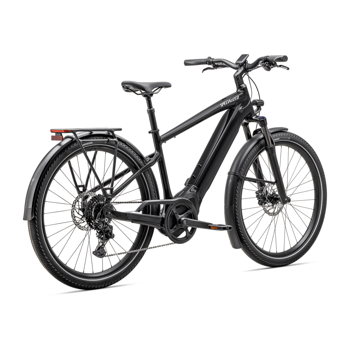 Specialized Turbo Vado 4.0 elektriskais velosipēds | Cast Black - Satin Silver Reflective
